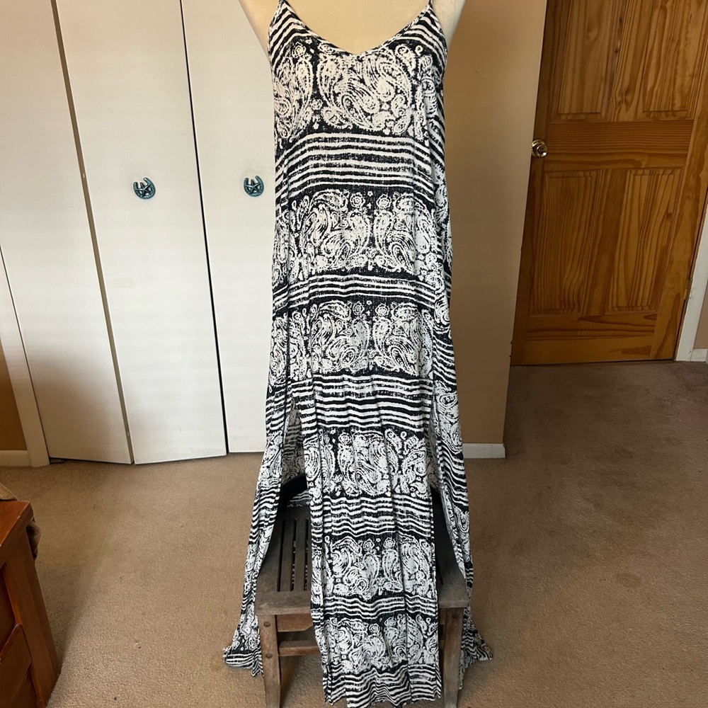 Black and White Maxi Dress